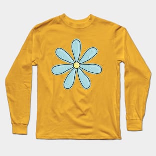 Light blue daisy flower Long Sleeve T-Shirt